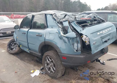 2023 Ford Bronco Sport Badlands z USA, uszkodzony, nr VIN 3FMCR9D9XPRE36117